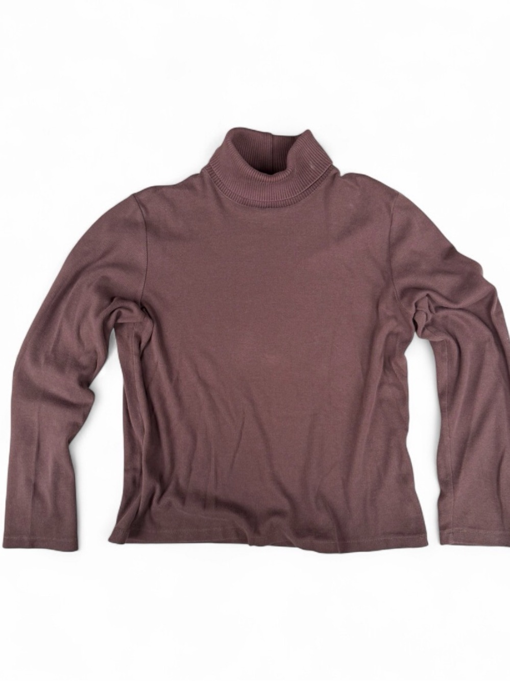 Rafaella brown cotton turtleneck sweater